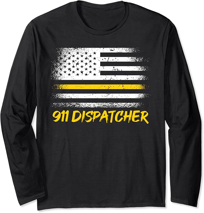 911 Dispatcher appreciation Long Sleeve TShirt Clothing, Shoes & Jewelry